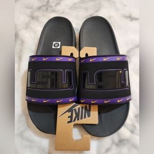 Nike Offcourt Slide LSU Black Court Purple Yellow Men's Size 11